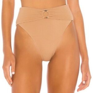 Revolve x House of Harlow Tan High-Waisted Bikini Bottoms Size Small